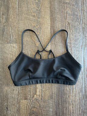 Alo Airlift Intrigue Bra in Black - Size S